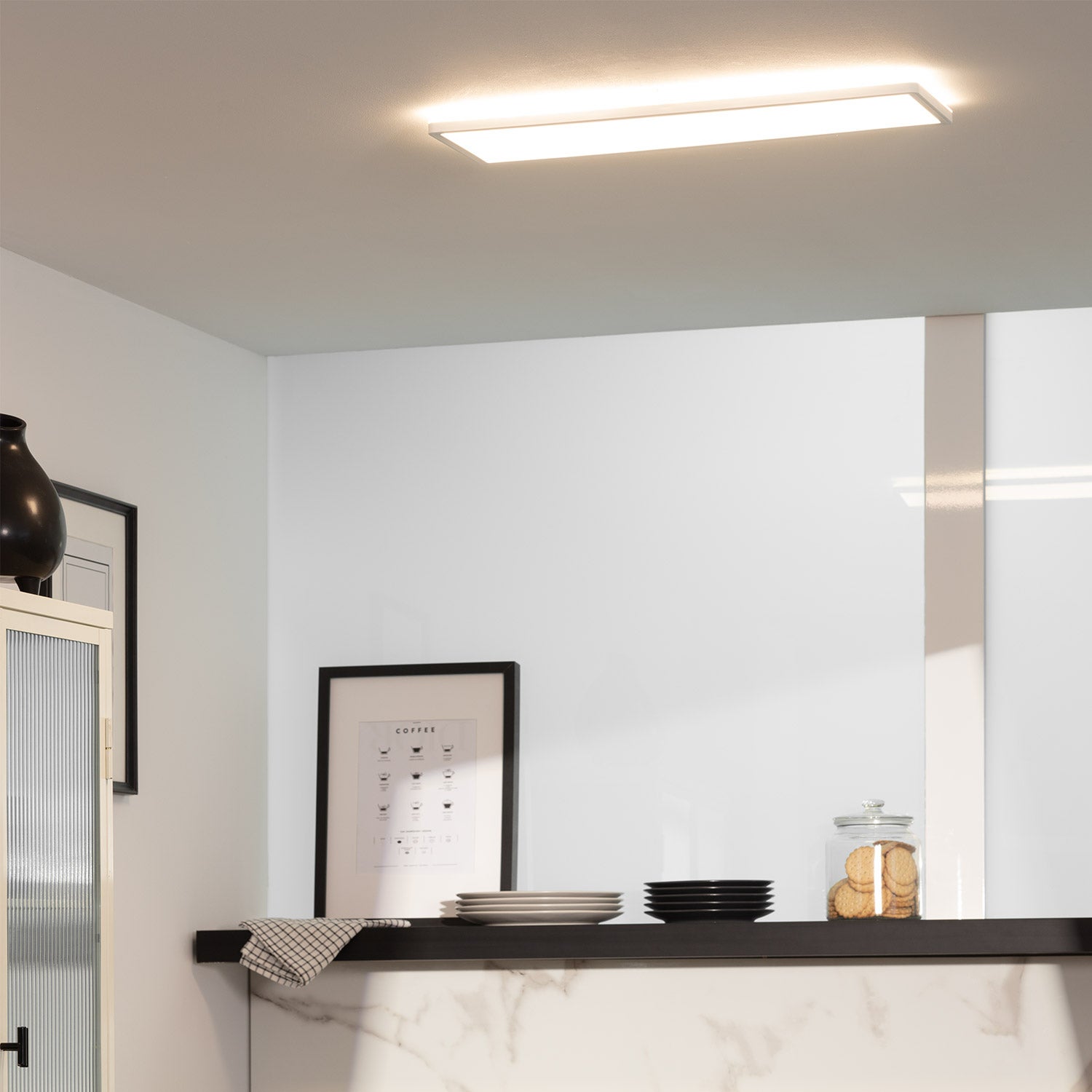 Ledkia - Plafón LED 24W Rectangular SwitchCCT Seleccionable 580x200 mm Doble Cara, Seleccionable (Cálido-Neutro-Frío), PC, IP20, 3000.0lm PC - 6