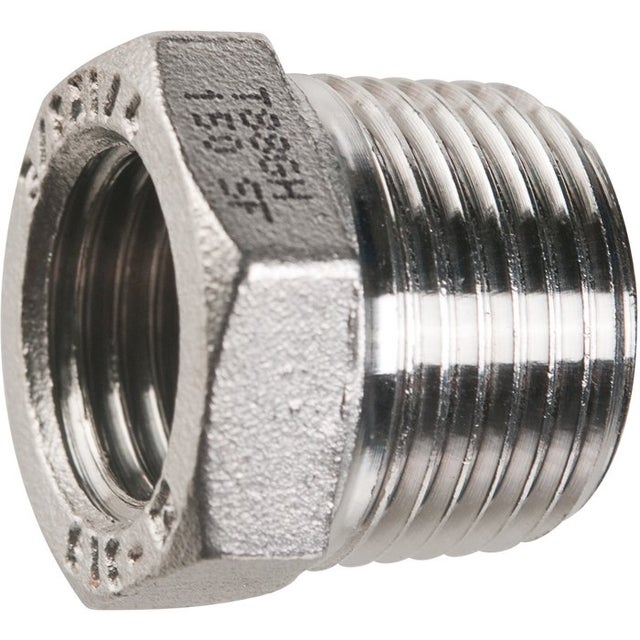 Raccord inox réduit à visser - M 1'1/2 - F 1'1/4