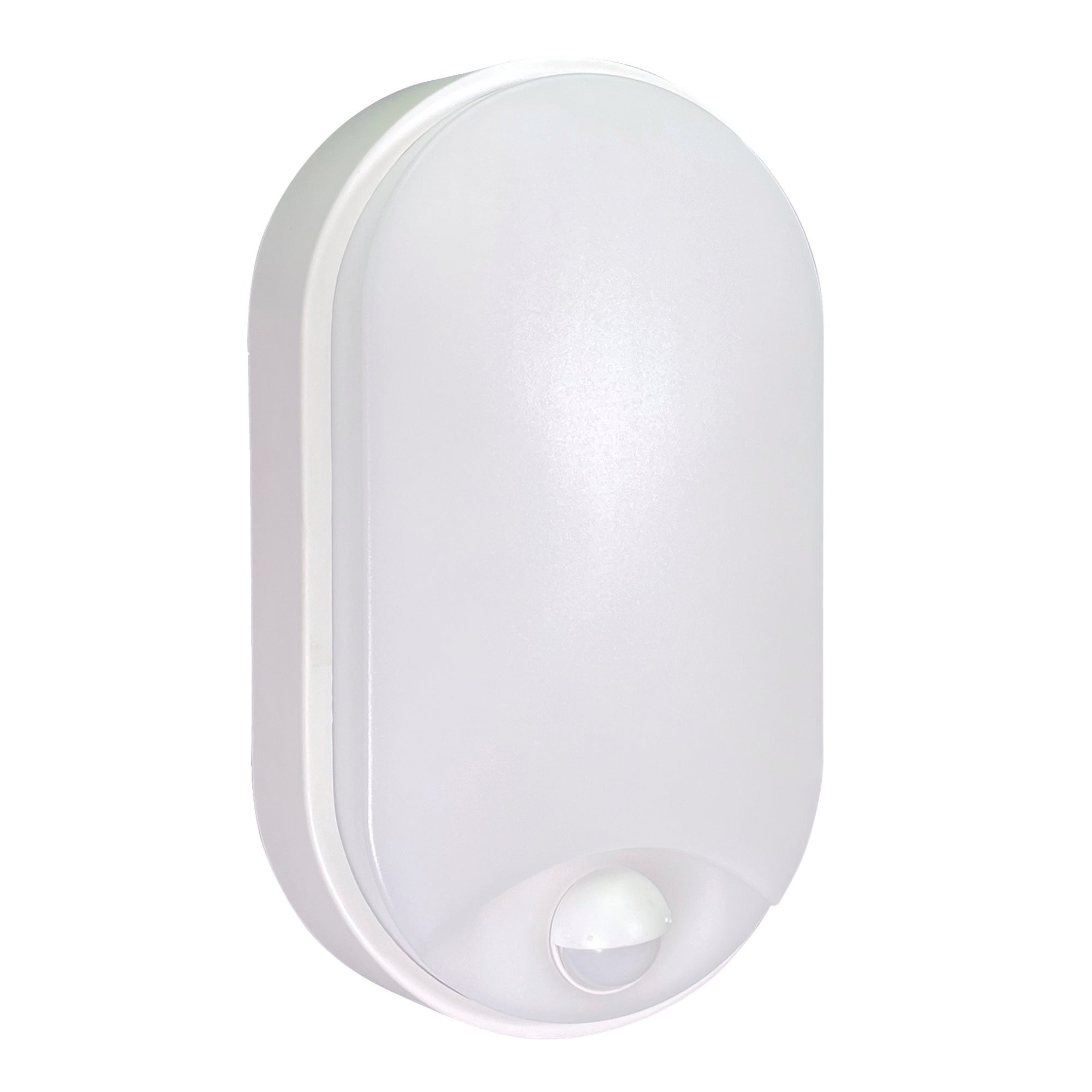 Plafonnier LED Ovale Avec Détecteur De Mouvement - 12W 1080lm 4000K IP65 - Pour Cave, Garage, Couloir