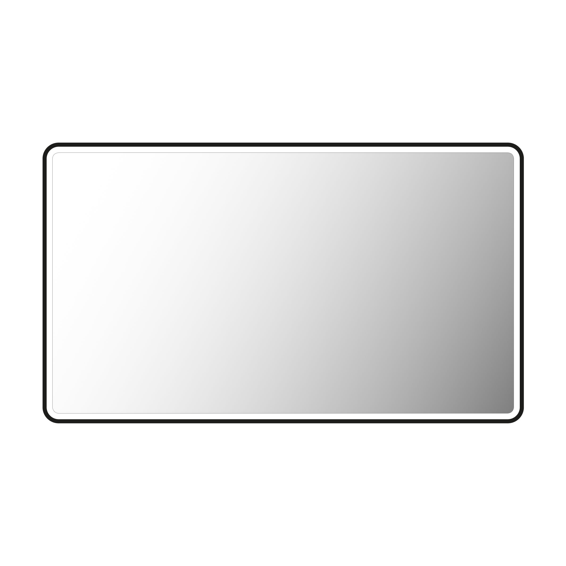 Miroir salle de bain avec eclairage LED et contour noir - 120x70cm - GO BLACK LED - 3