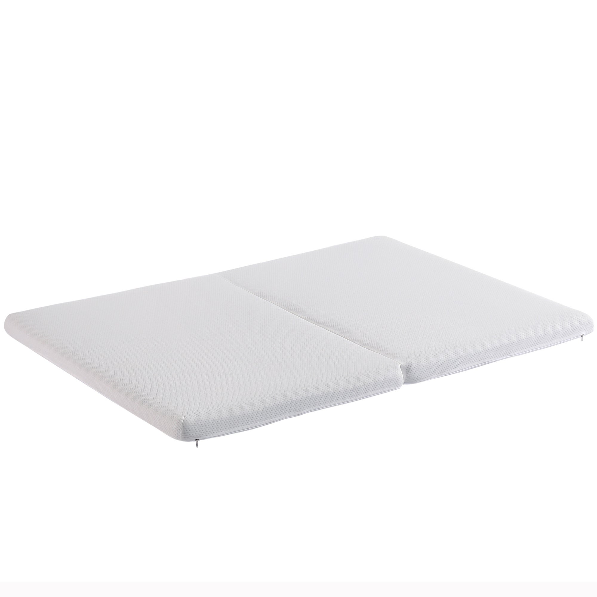 Materasso Pieghevole MUUEGM In Memory Foam 10,2 Cm - 3 Parti - Con Fodera Lavabile - Antiscivolo - Per Campeggio E Ospiti