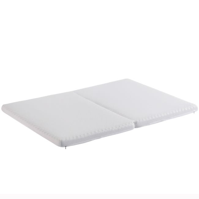 Materasso Pieghevole MUUEGM In Memory Foam 10,2 Cm - 3 Parti - Con Fodera Lavabile - Antiscivolo - Per Campeggio E Ospiti
