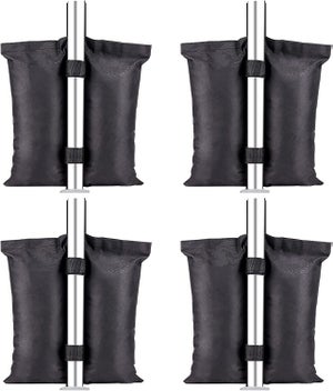 VidaXL 4 Plaques De Poids Béton Noir Pour Belvédère, Tente Et Chapiteau - 13 Kg Au Total