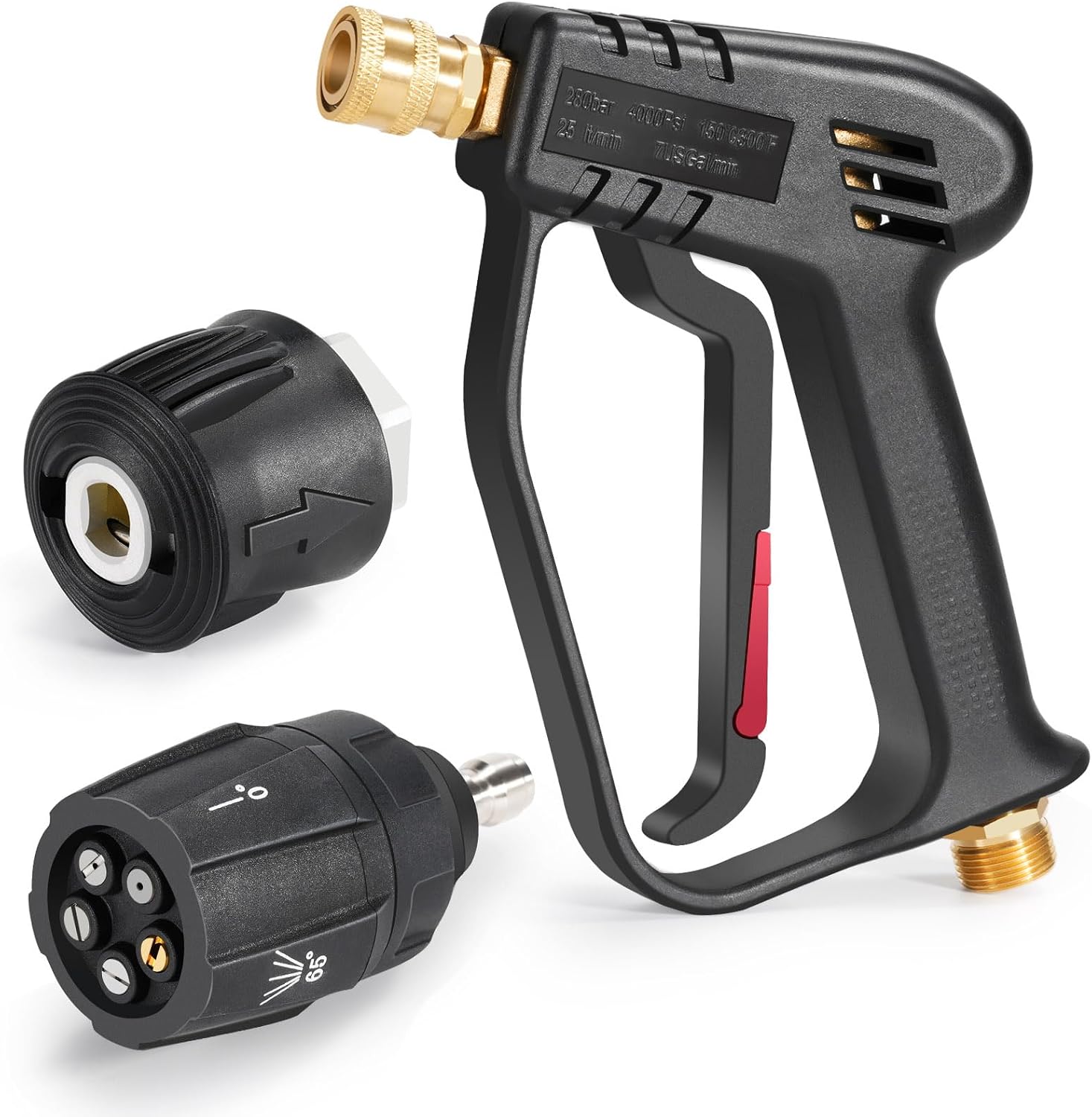 Pistolet De Nettoyage Haute Pression Avec Embout De Buse D eau 5 En 1 Pistolet De Nettoyage Haute Pression Avec Embout De Buse D eau 5 En 1