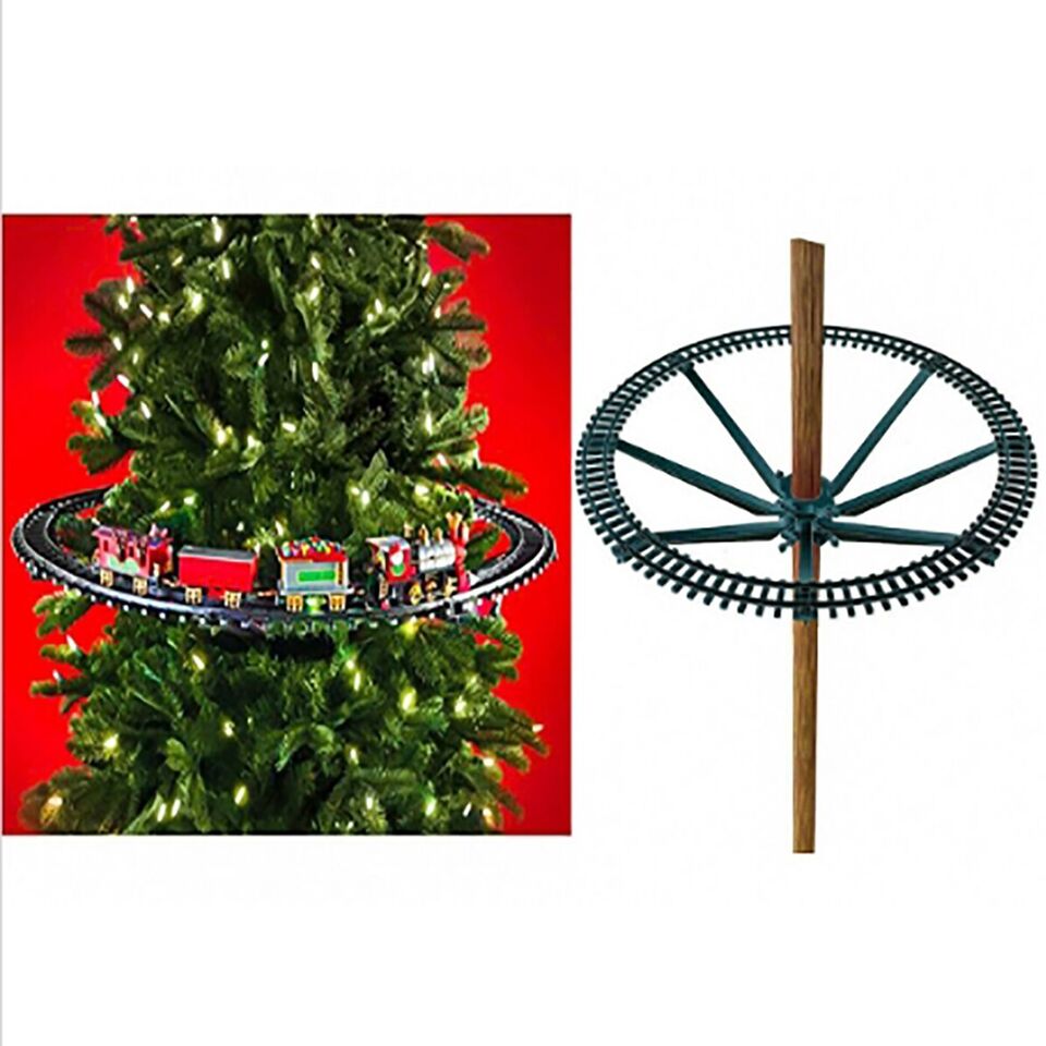 TRAIN ÉLECTRIQUE AVEC LUMIÈRES ET SONS, FIXABLE AU SAPIN DE NOËL, DIAMÈTRE 89 CM - 5