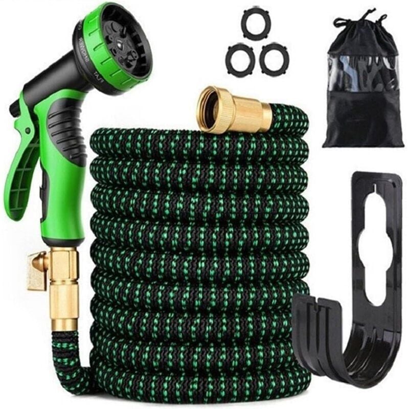Tuyau D'arrosage Extensible 30M/100FT, Tuyau D'arrosage Flexible Avec 7