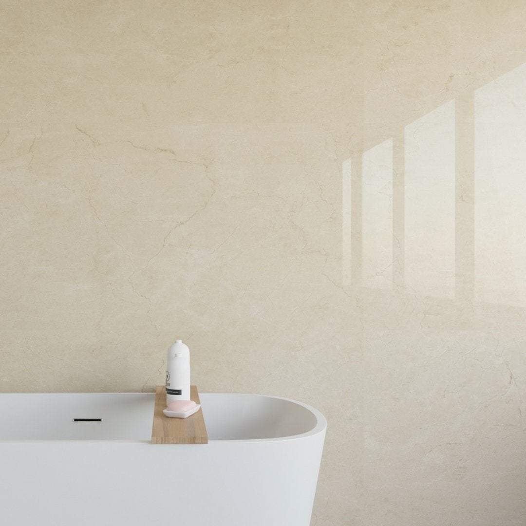 Manhattan Marfil - Marmo Lucido 6 mm - Piastrelle 120x120x0,6 cm 6 mm - MAL 5012 120x120 GLOSSY 6 mm - 2