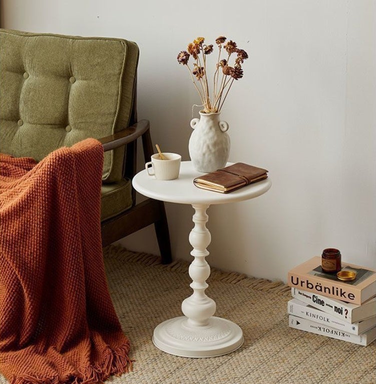 Stolik kawowy,mały stolik kawowy na nogach,stabilny,dekoracyjny,okrągły stolik kawowy,stolik nocny,stolik kawowy,40 x 52 cm - 2