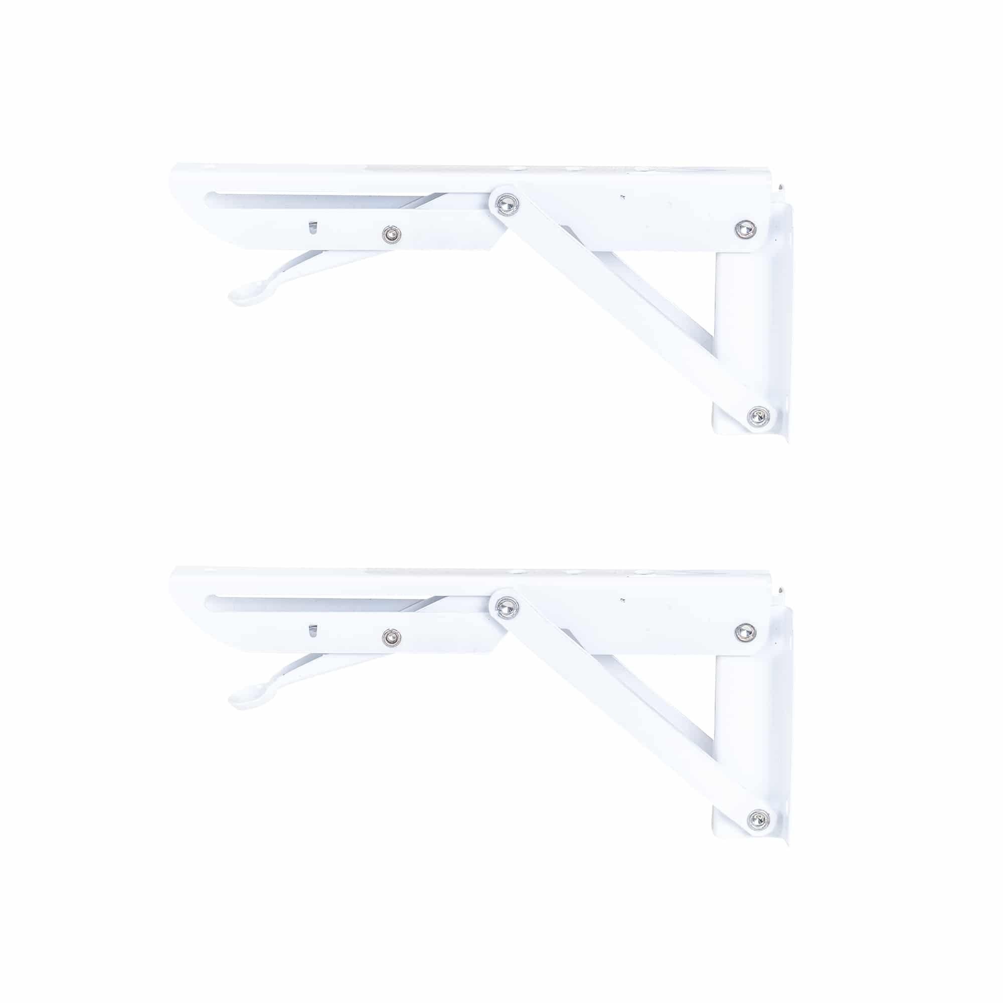 Set 2 suporti pliabili pentru raft, lungime 200mm alb, Z-TOOLS / ZTS 8131 2buc
