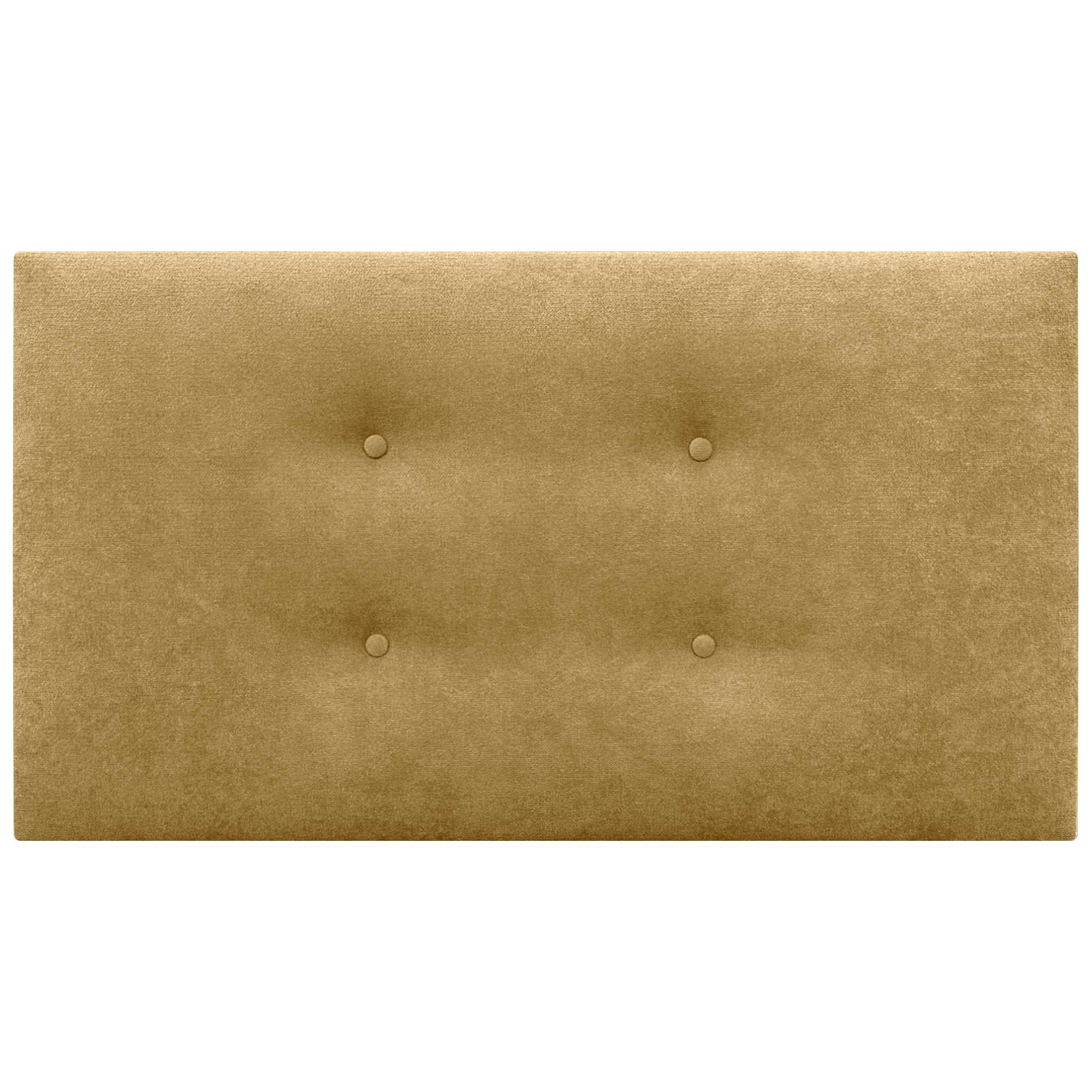 DHOME Cabecero de Tela AQUALINE Pro con 2 hileras de Botones Cabezal tapizado Cama Lujo (Mostaza, 95cm) - 3