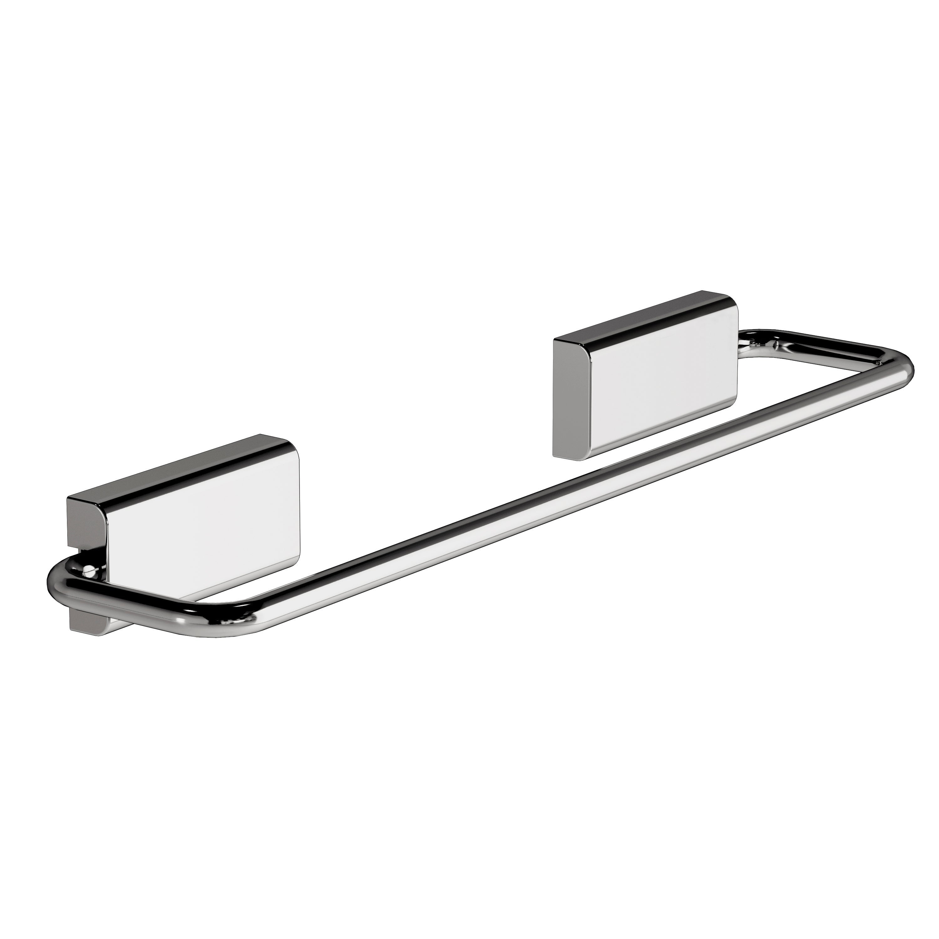 Porte-Serviettes Sur Pied Noir Mat - Support 2 Serviettes En Acier Pour Salle De Bain COSMIC - 13