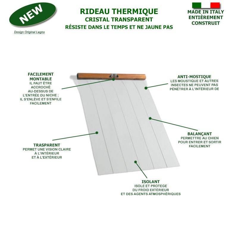 Cuccia in Legno con Davanzale per Cane Grande da Esterno mod. Alpi C - Setter + TENDINA L90xP137xH80 - 4