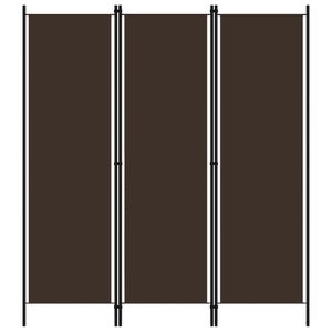 GIANTEX Cloison à 3 Panneaux Autoportante, Paravent Pliable avec Charnières Résistantes en Acier pour Salon, Bureau 260X183CM, Noir/Blanc/Gris/Marron ( Marron GIANTEX Cloison à 3 Panneaux Autoportante, Paravent Pliable avec Charnières Résistantes en Acier pour Salon, Bureau 260X183CM, Noir/Blanc/Gris/Marron ( Marron