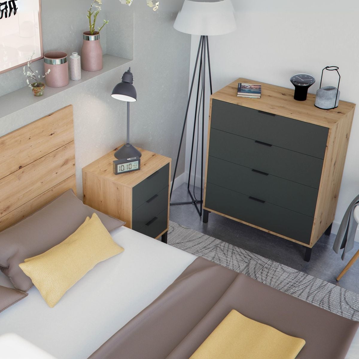 Tête de lit Enzo avec tables de chevet - 7