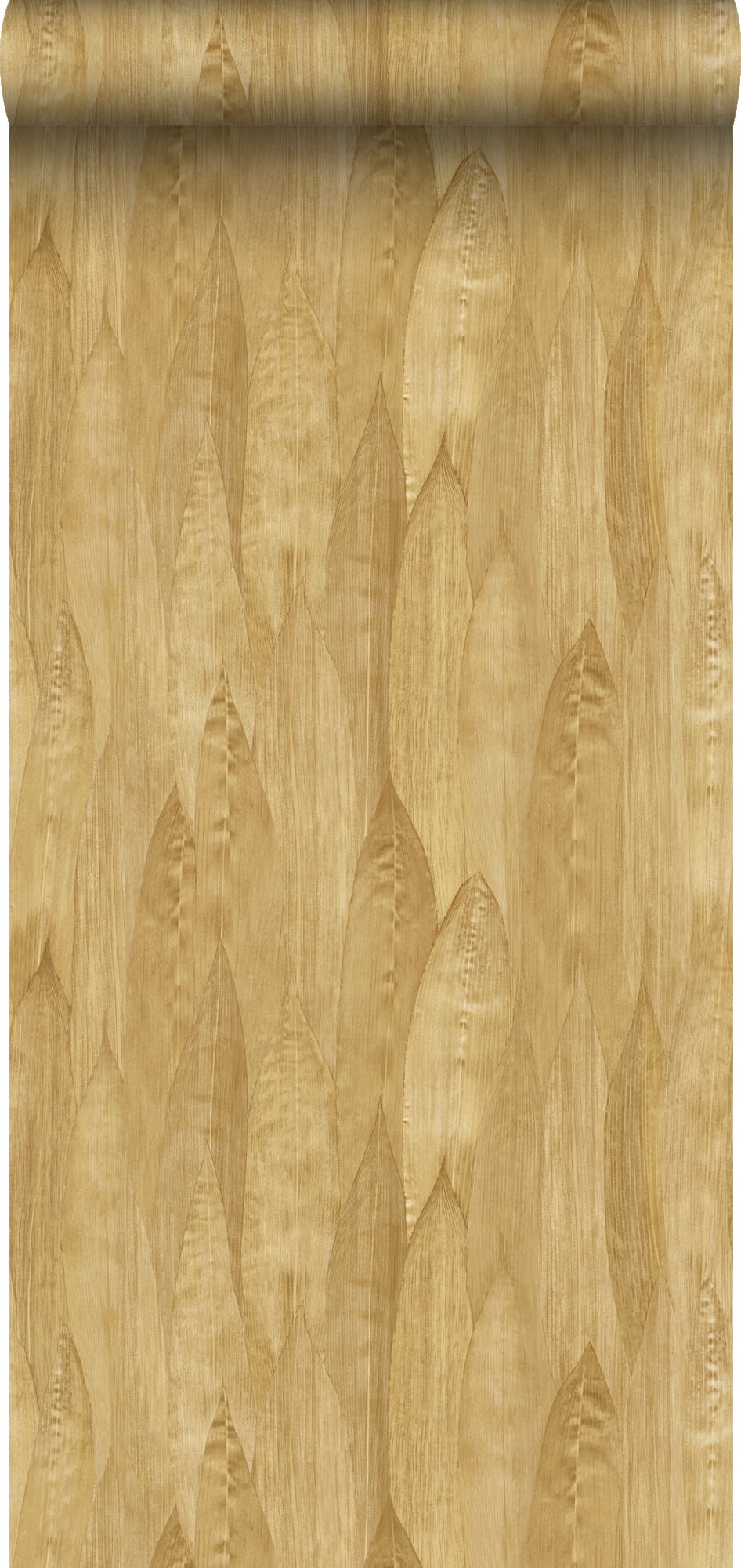 Papel pintado hojas amarillo ocre - 50 x 900 cm - origin wallcoverings