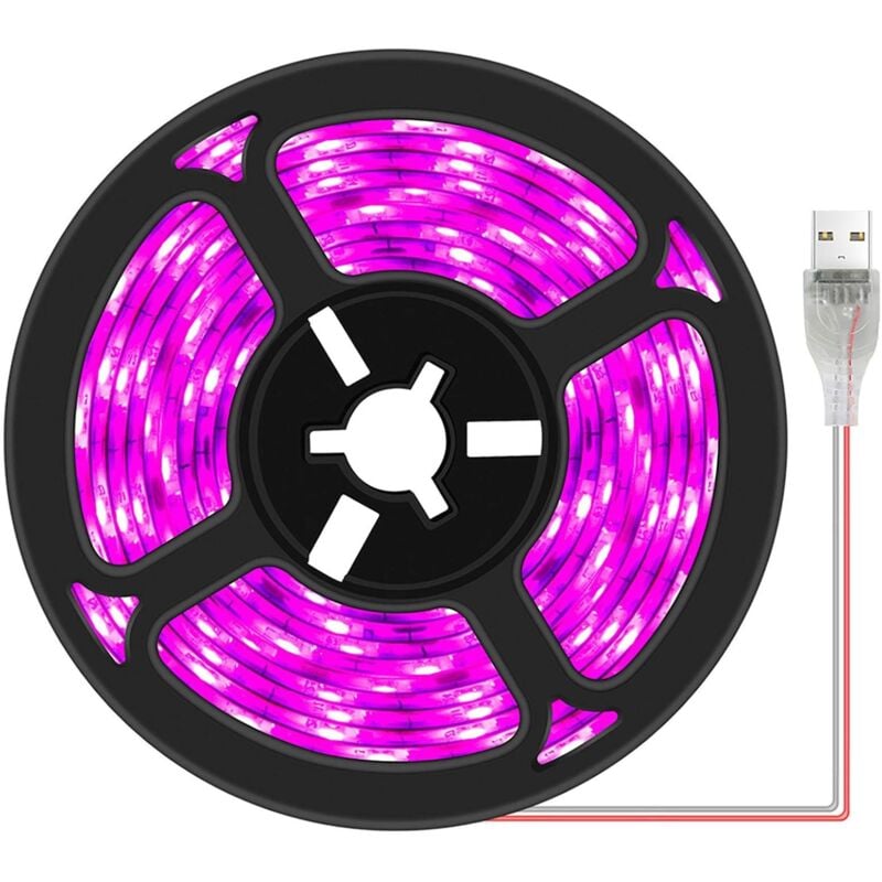Wodoodporna lampa LED do uprawy roślin z pełnym spektrum przeznaczona do roślin domowych hydroponiki szklarni ogrodnictwa listwa świetlna USB m