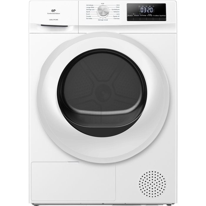 Sèche linge pompe à chaleur Continental Edison CESL7PCWE 7 kg blanc 14 — free download