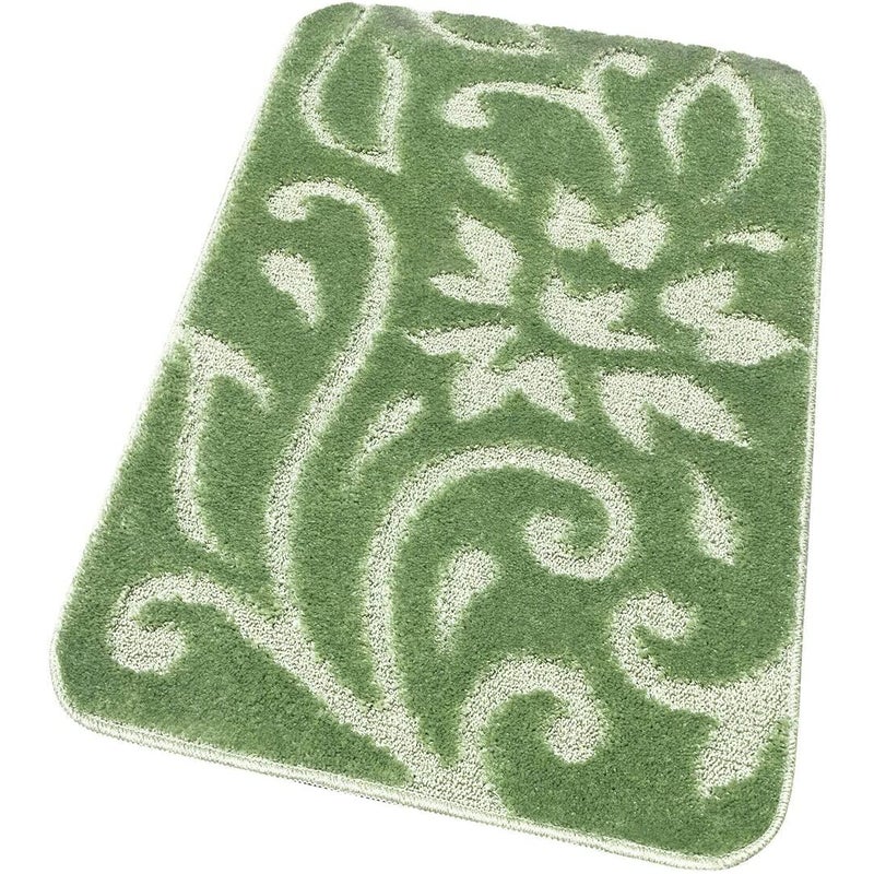 Mata łazienkowa Miękka Dywanik Przyłóżkowy Nowoczesny Elegancki Antypoślizgowy Chłonny Zielony 65x130 cm