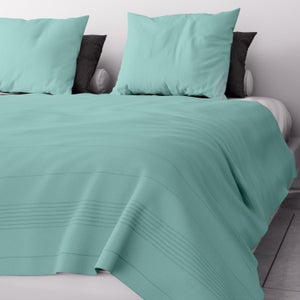 Housse Tête De Lit Extensible 160cm - Protection Nordique Couleur Unie - Gris Foncé