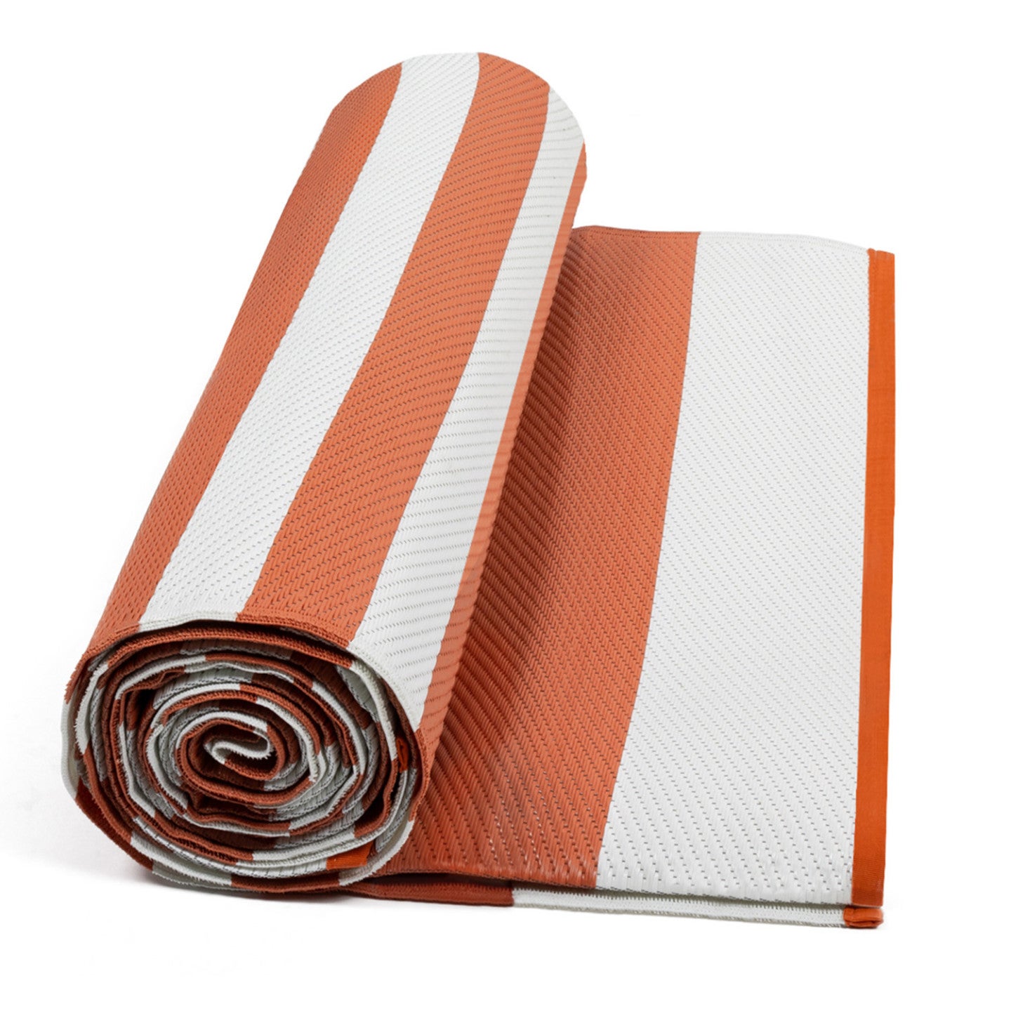 Tapis extérieur RAYURES terracotta 270 x 370 CM - 5