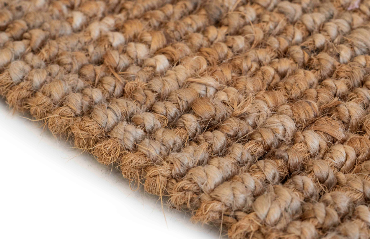 Tapis en jute 200x200 cm Antorini – Naturel, Tissage Plat, Tressé Artisanale et Style Bohème Méditerranéen - 2