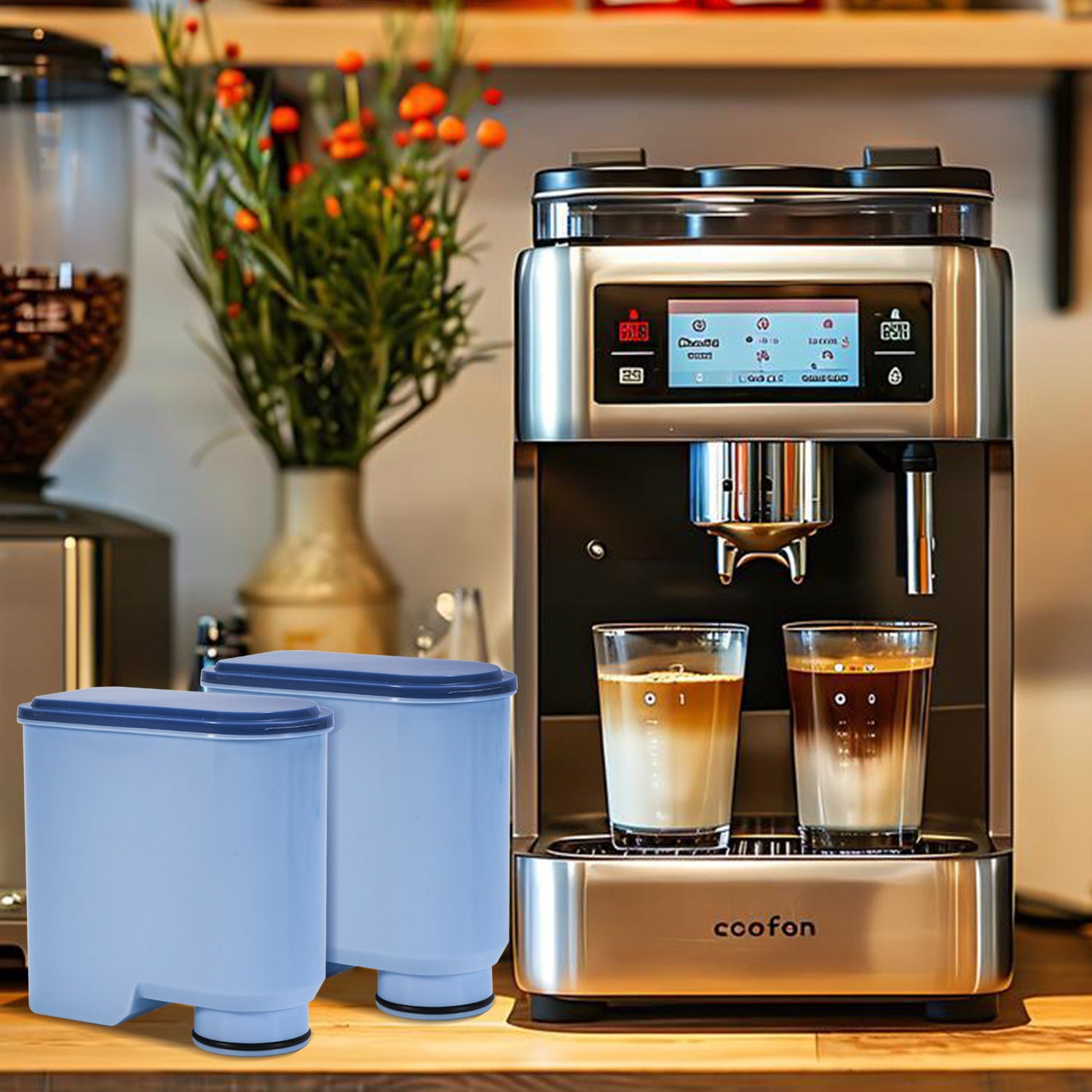 6x Filtres à eau pour Philips Remplacez facilement votre filtre avec Waterdrop pour machines à café, compatibles avec Saeco et Philips. - 9
