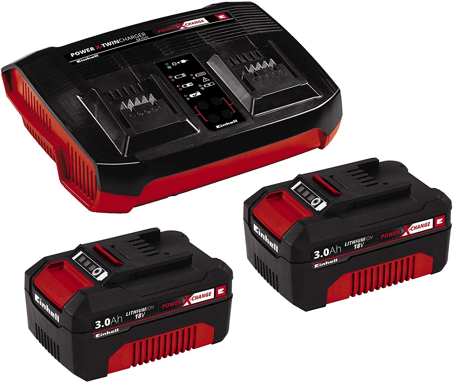 Einhell Kit De Inicio Power X Change, Cargador Rápido Dual De 36 V 2X3.0 Ah , Leroy Merlin