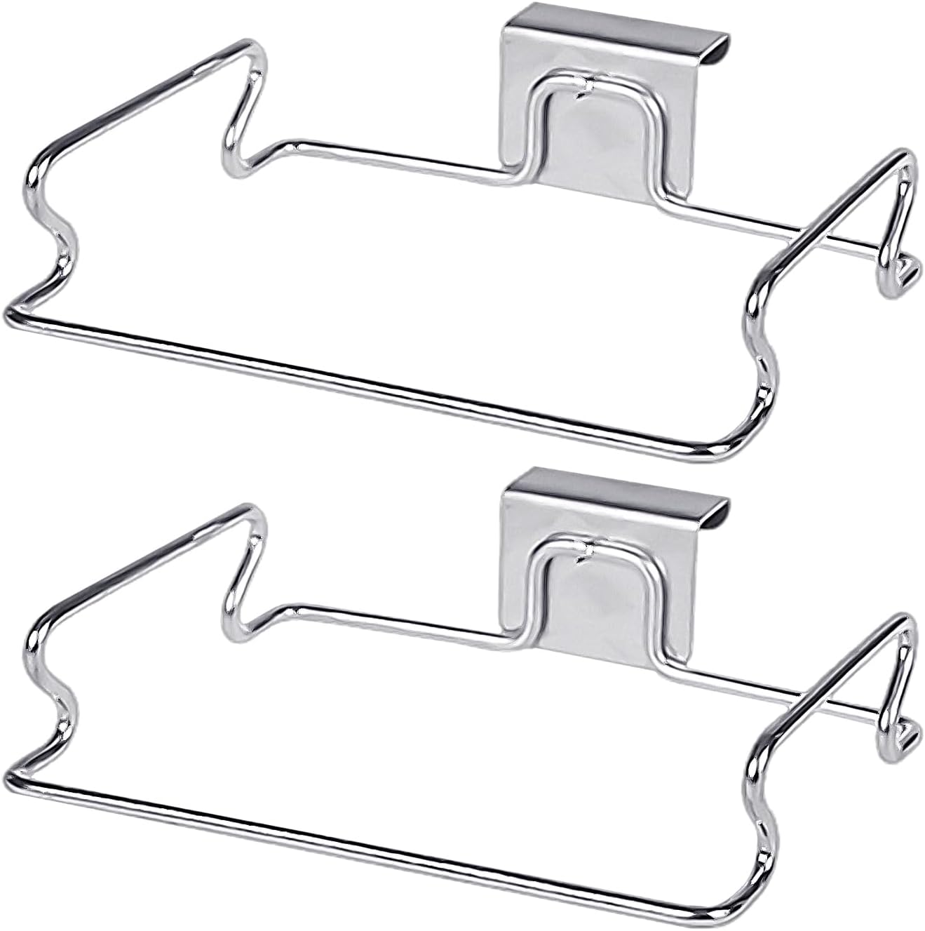 Lot De 2 Supports De Selle Pivotants Noirs – 180° – Rack 6 Tiges – Acier Carbone
