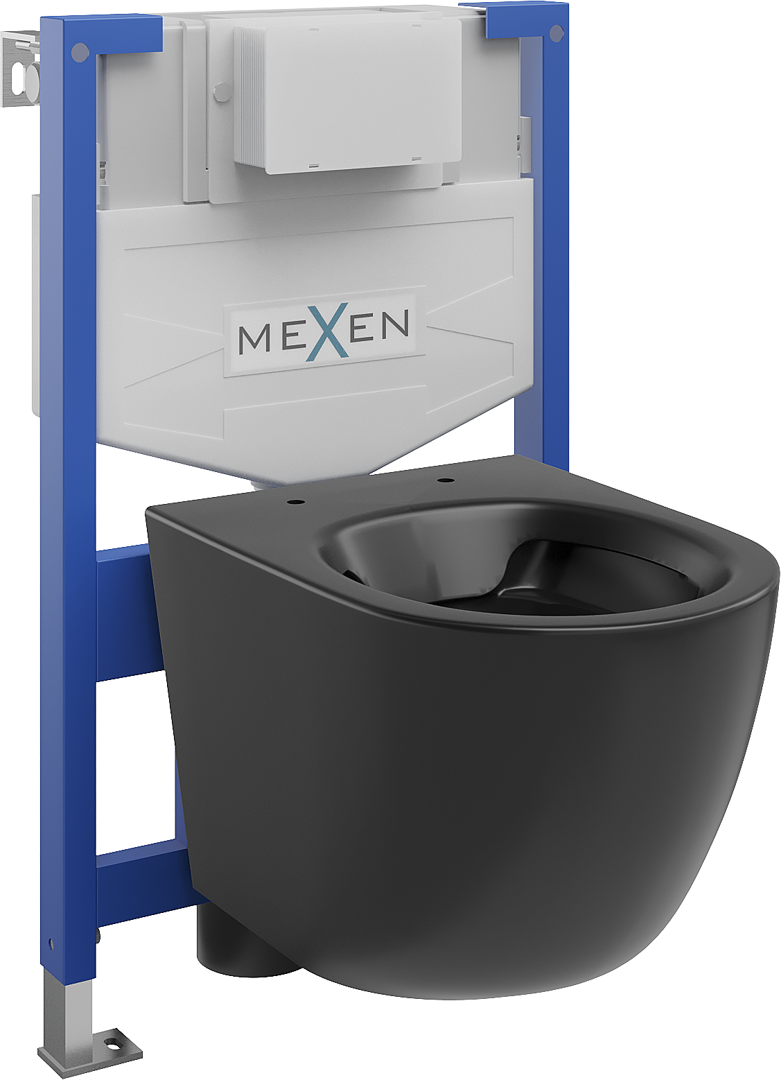 Mexen zestaw podtynkowy WC stelaż Fenix XS-F z miską WC Lena, czarny mat - 6803322XX85
