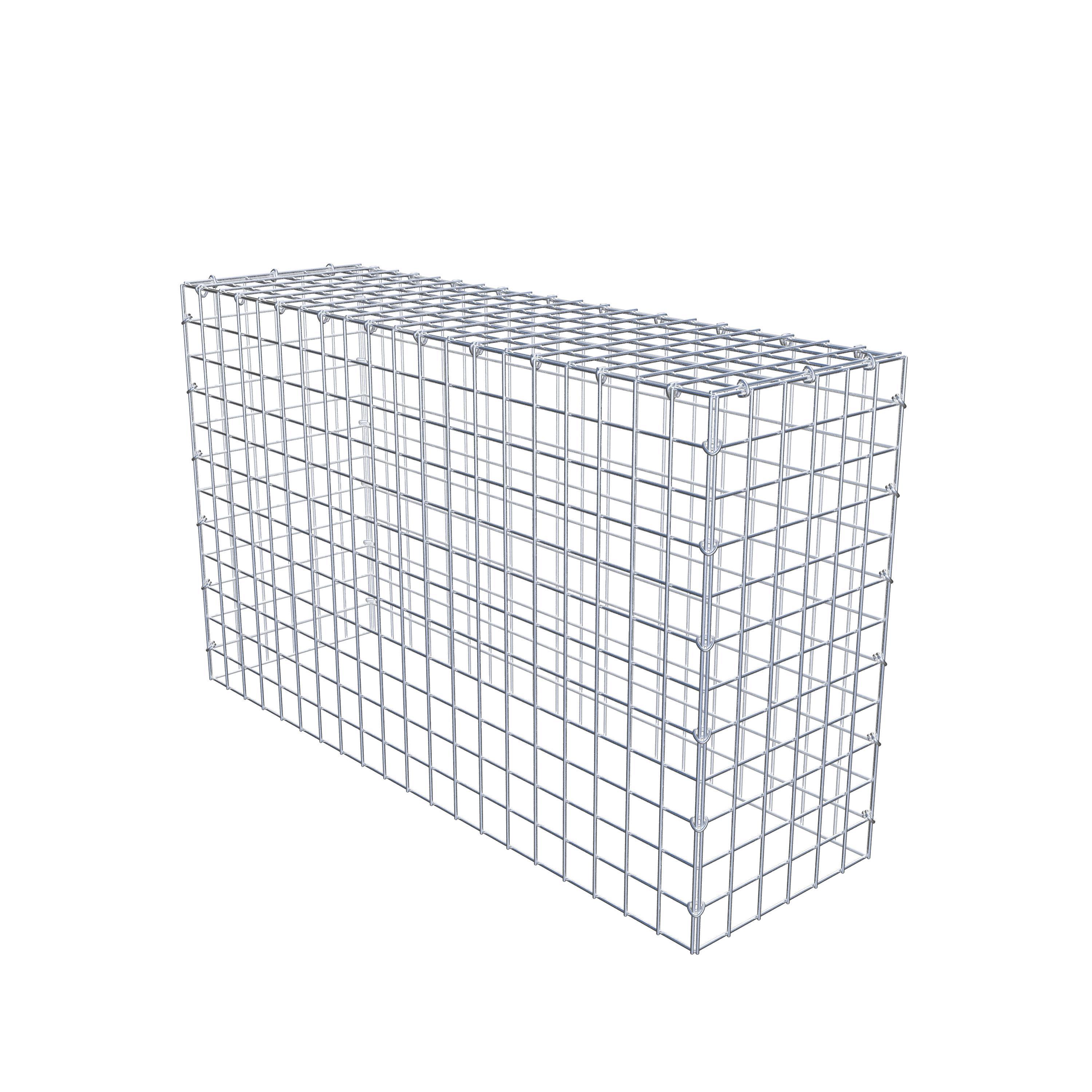 Gavión para apilar en acero galvanizado 100x60x30cm (LxAxP), malla 5 x 5cm, Anillo en C, sin rejilla inferior - 7