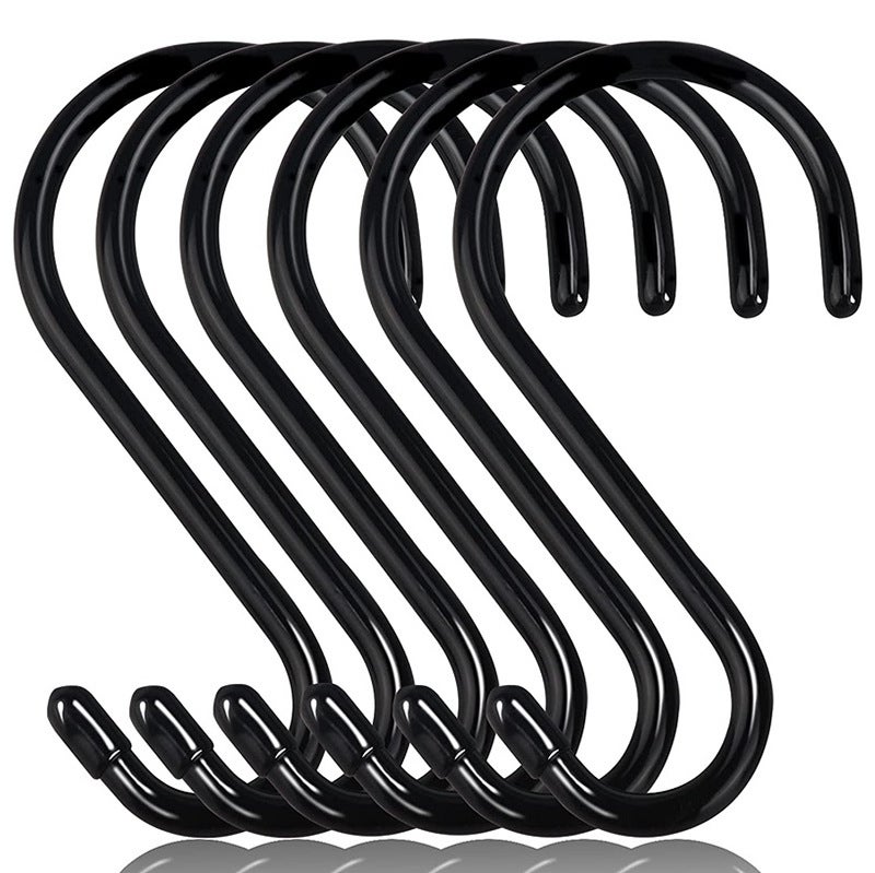 Antimbee Gancio a S Grandi, 12 Pezzi Ganci S per Appendere, Ganci a S in Metallo Resistente, Anti Ruggine Multifunzione per Utensili da Cucina, Ufficio, Armadio, Bagno, Camera, Officina, Giardino
