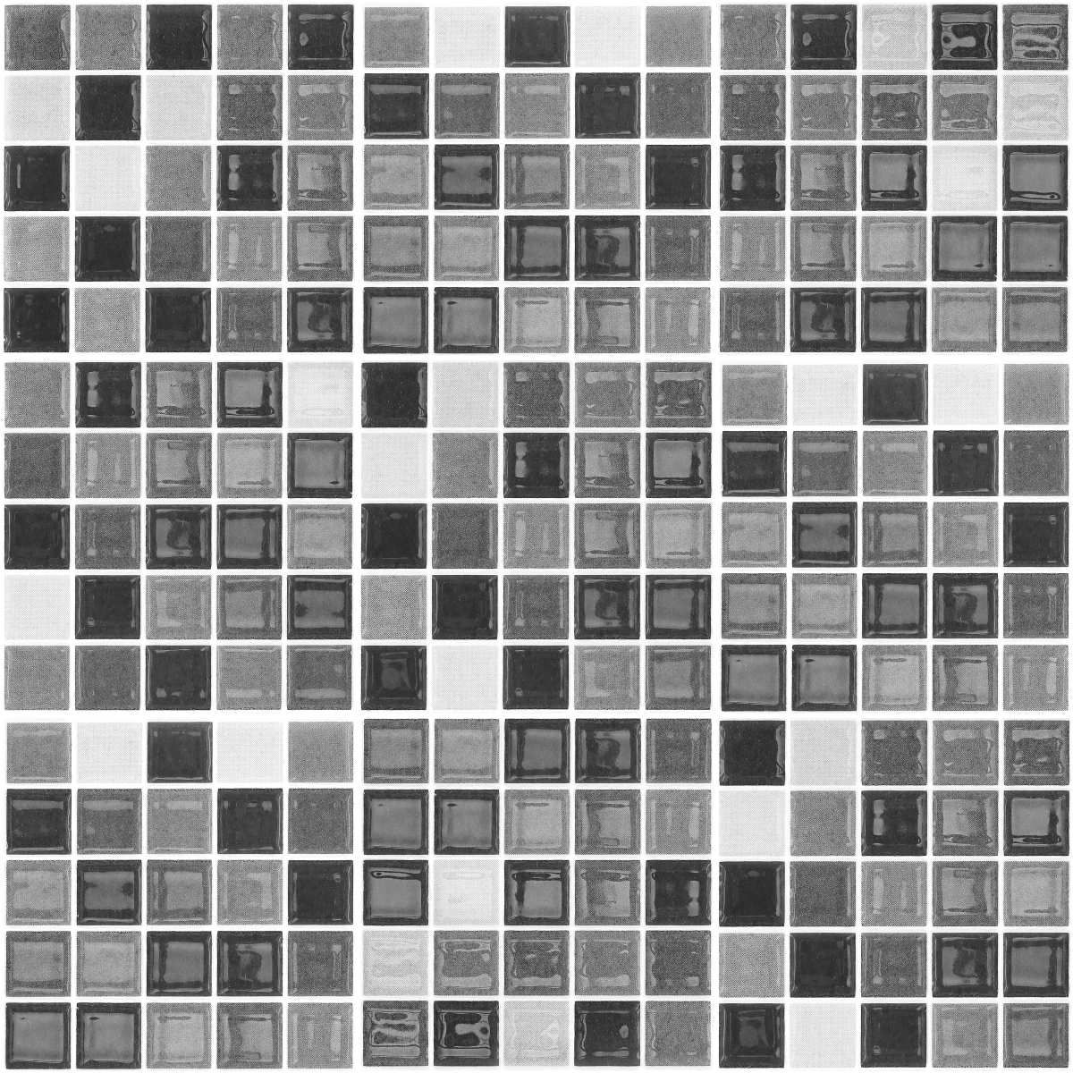 9 adesivo piastrelle azulejos mosaici tonalità di grigio - Sticker adesivo - adesivi murali - 9stickers20x20cm - 2