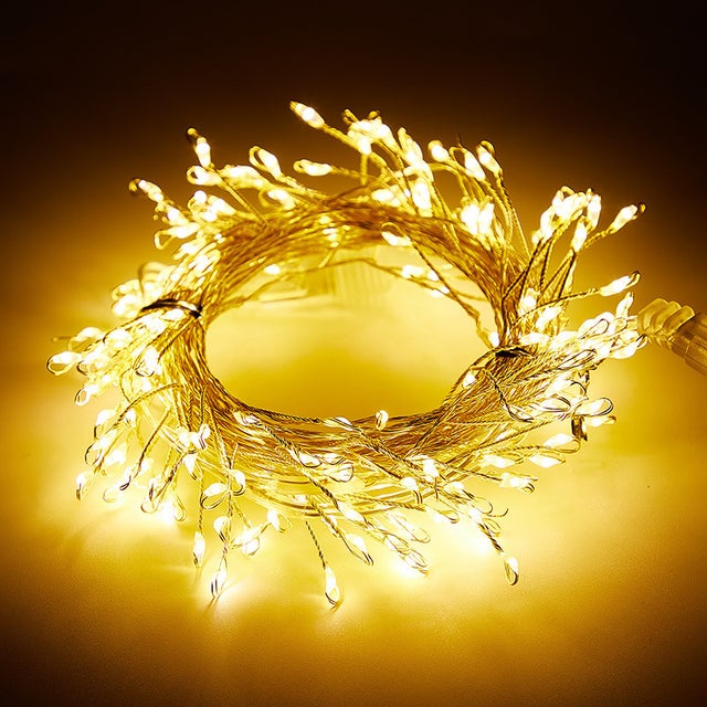 Guirlande lumineuse 100 LED avec télécommande, 3 m, guirlande lumineuse USB pour décoration de Noël, fête, mariage, décoration d'arbre de Noël