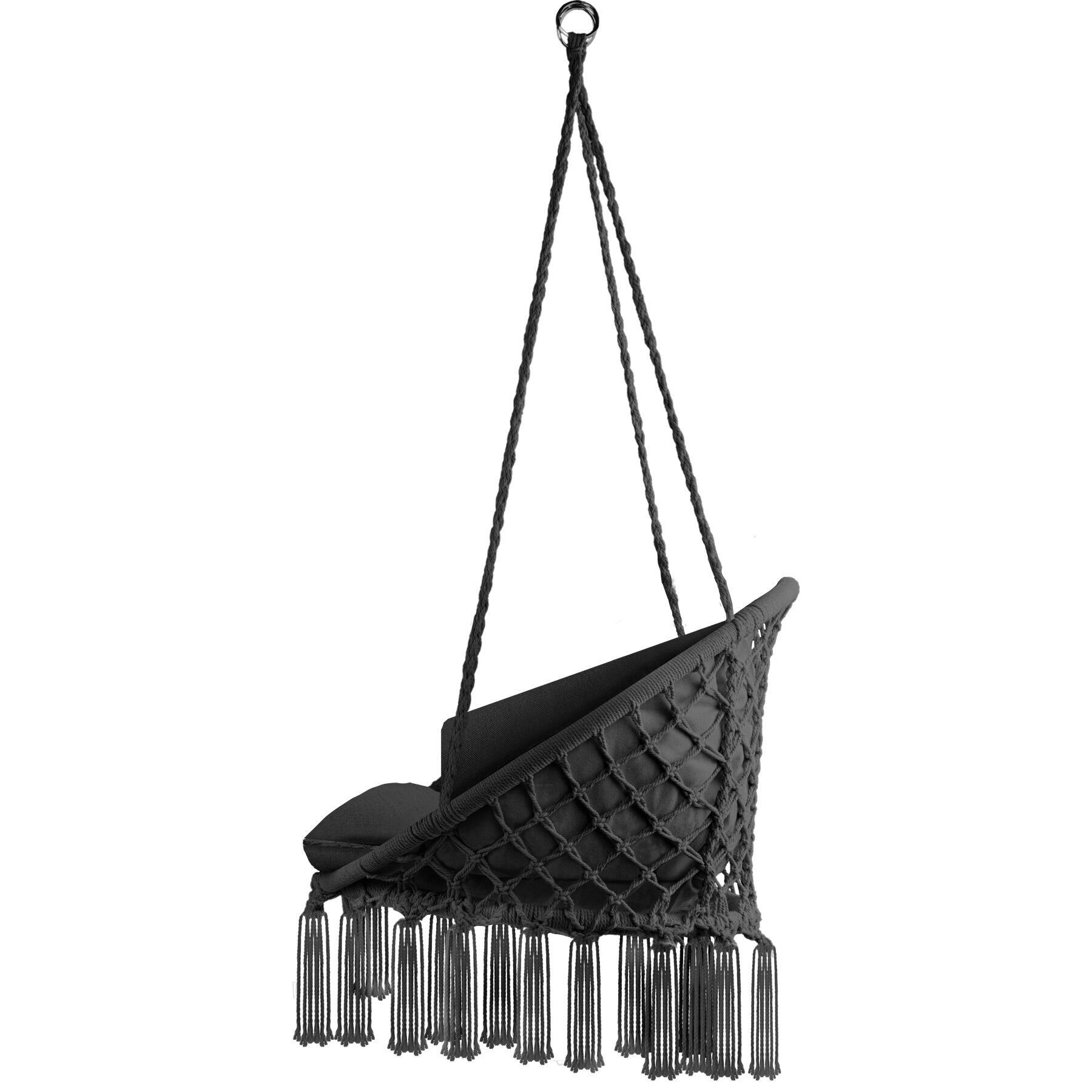 Fauteuil suspendu avec Rembourrage de l'assise et du dossier noir - 5