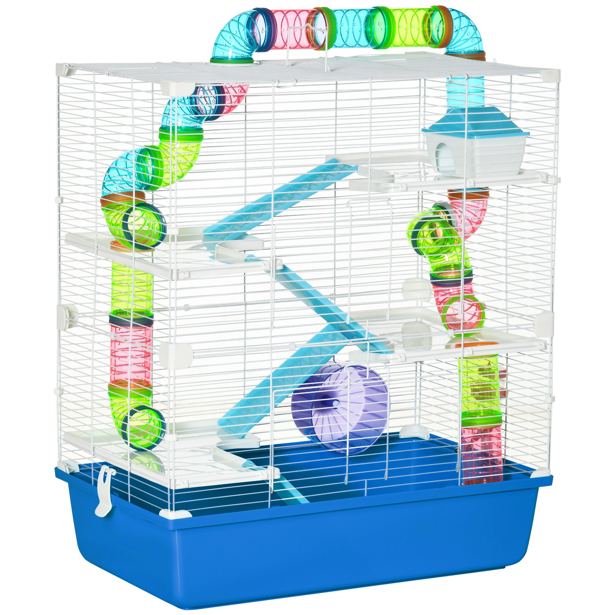 Cage pour hamster et petits rongeurs à 5 niveaux avec accessoires ...