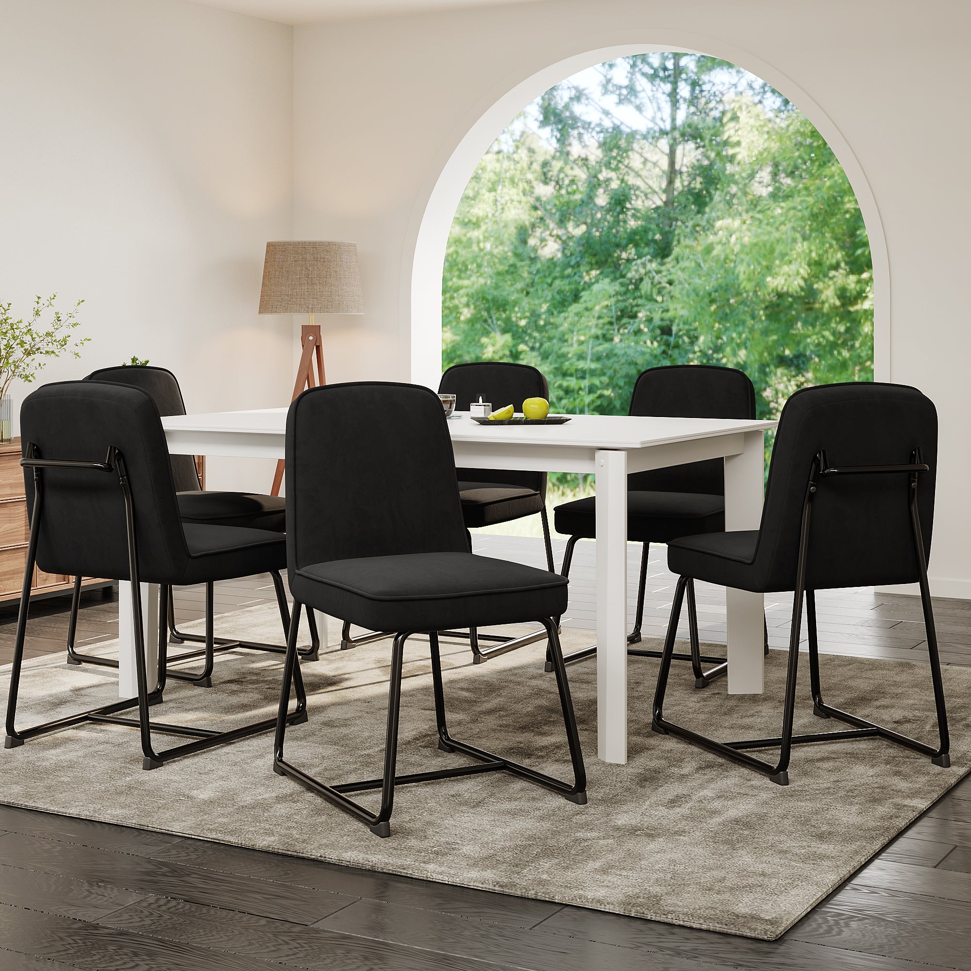 Table de salle à manger extensible industrielle pour 4 à 6 personnes e – Meubles Cosy