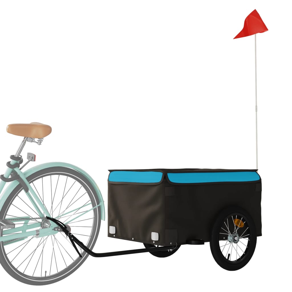 Remorque chariot port de vélo 45 kg fer bleu 02_0044111 | Leroy Merlin