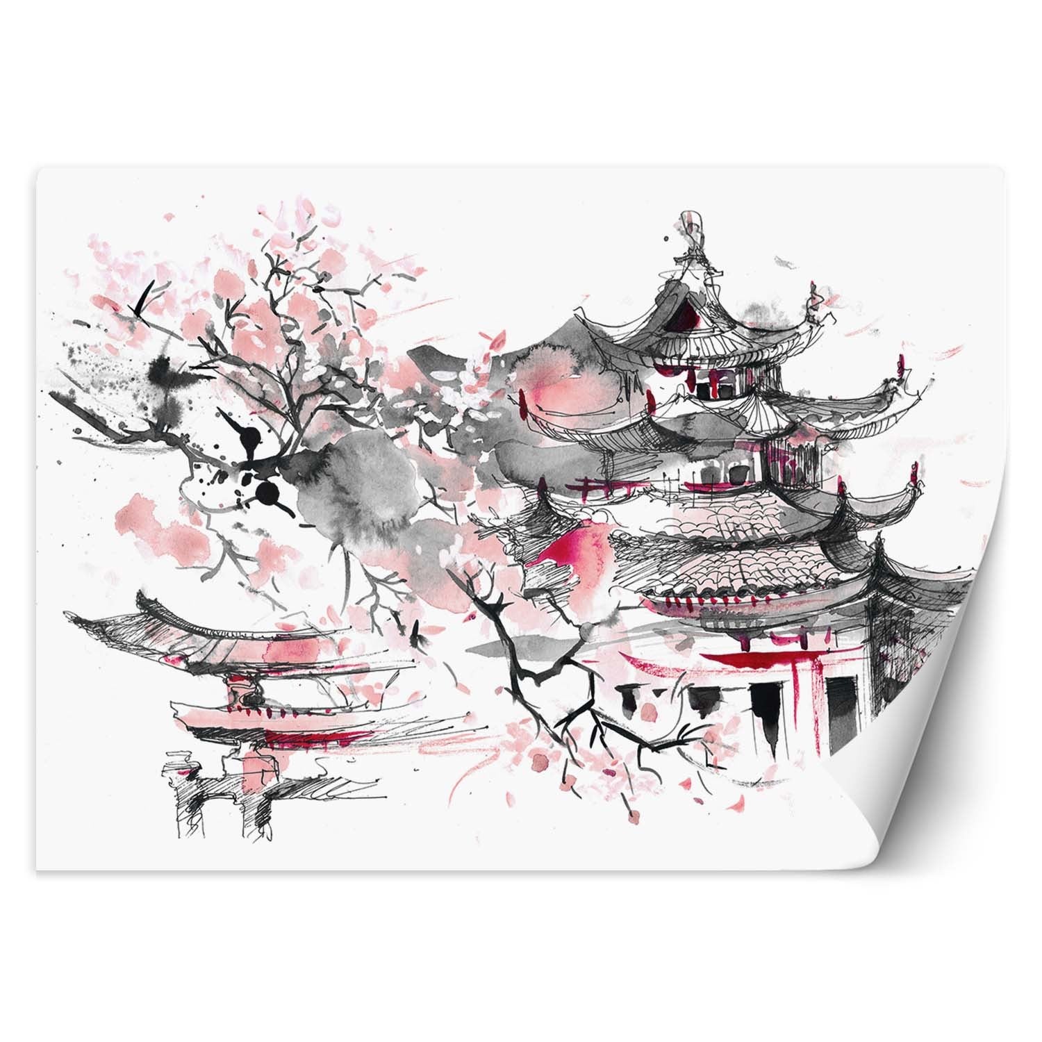 Fototapeta, Japońska pagoda 100x70