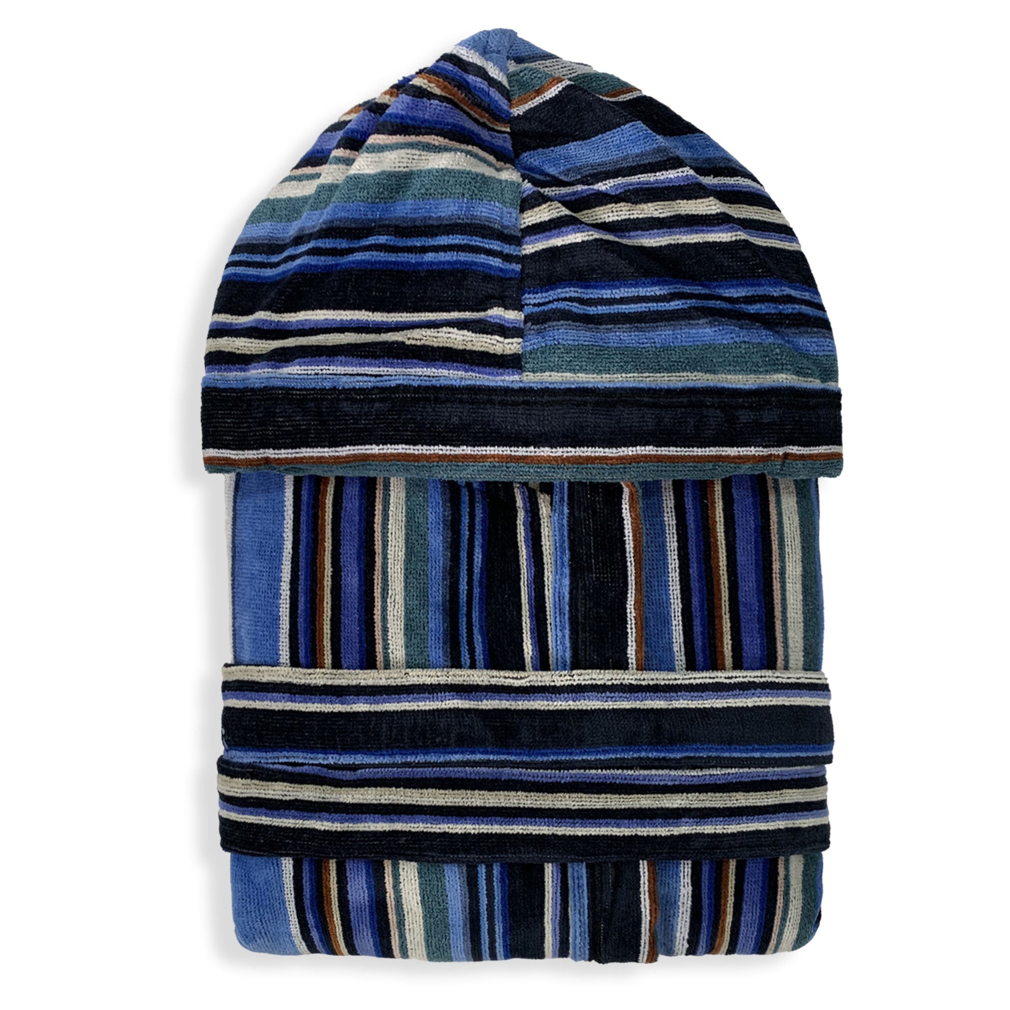 Accappatoio Uomo In Spugna Velour Cinigliato 500gr - Con Cappuccio E Tasche - Foto 10