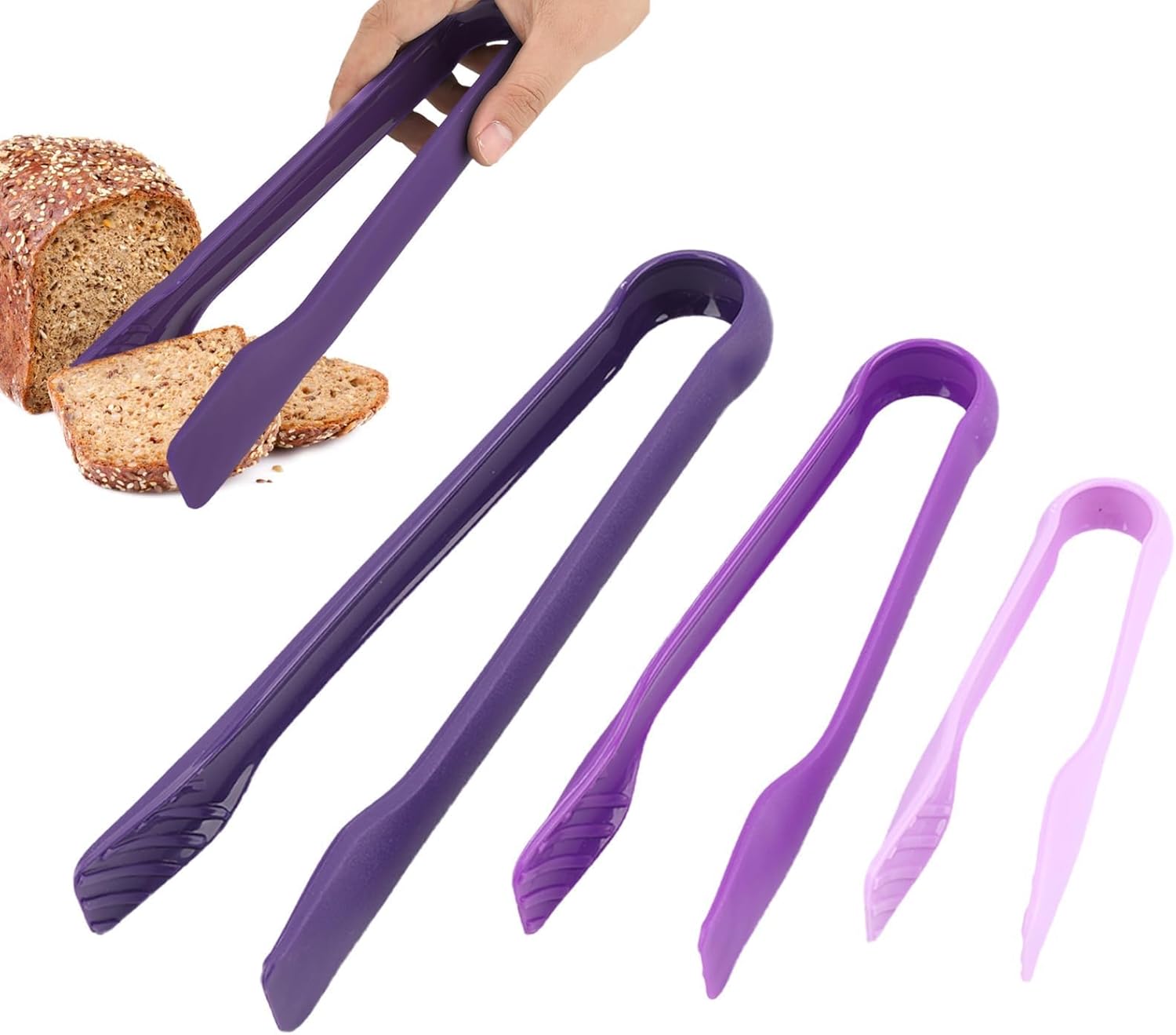 Pinze na szybę w 3 rozmiarach, pinze na szybę z tworzywa sztucznego da 6/8/10 pollici do gotowania, grillowania, bufetu, imprez (altówka*1）