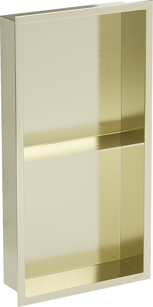 Mexen X-Wall-R półka wnękowa z kołnierzem i półką 60 x 30 cm, złota szczotkowana - 1950603010S