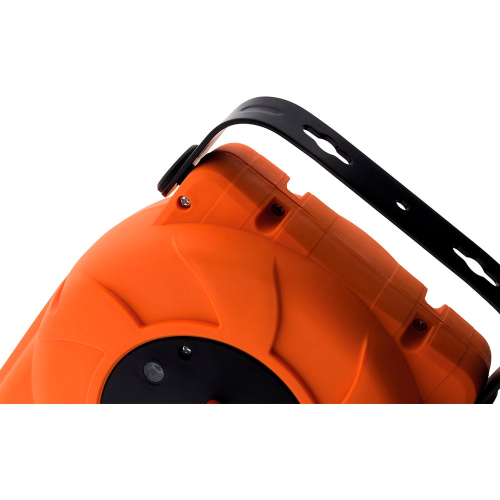 Enrouleur mural câble H05VV-F 3G1mm² 11m + 2m - orange - Zenitech - 5