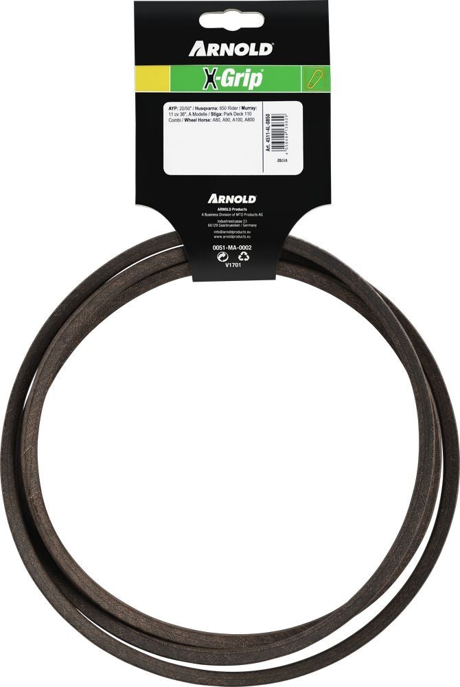 Courroie trapézoïdale X-Grip V de type 4L850 - 4