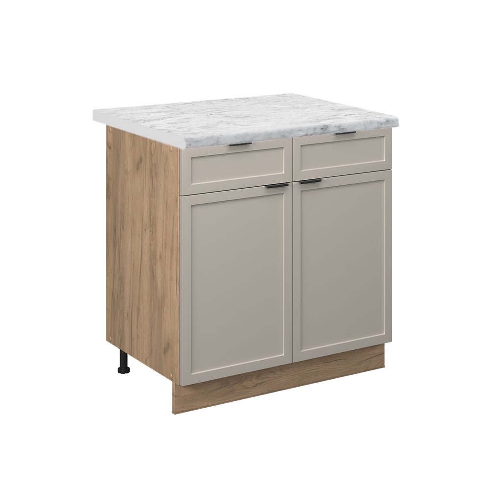 Vicco Szafka dolna do kuchni Fame-Line, GreyBeige, 80 cm , BP Marmur