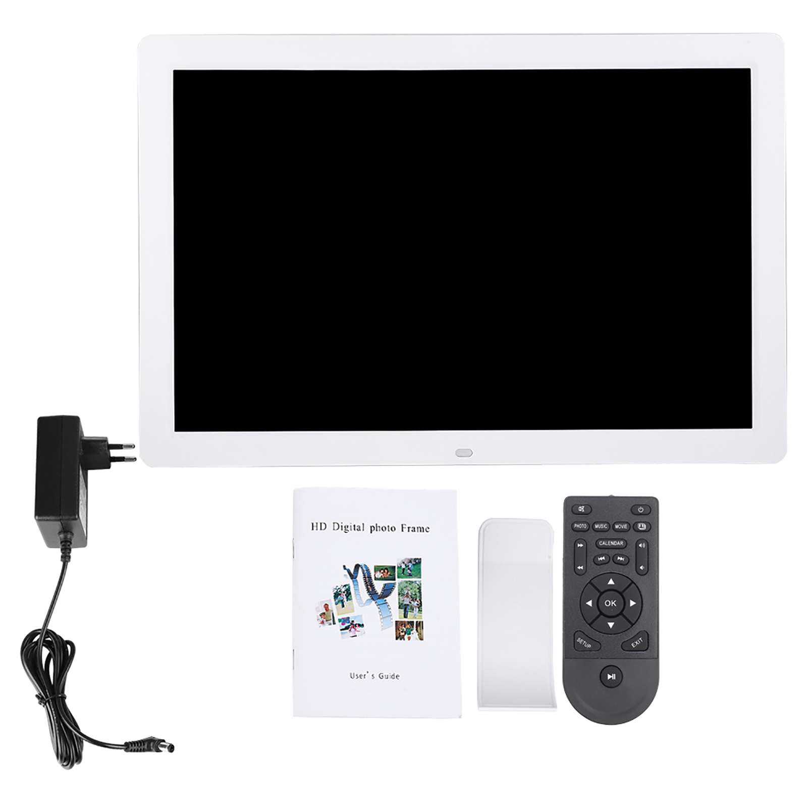 Cornice Digitale 17 Pollici - HD 1440x900, Lettore Foto/Video/Musica, Sveglia - Foto 4