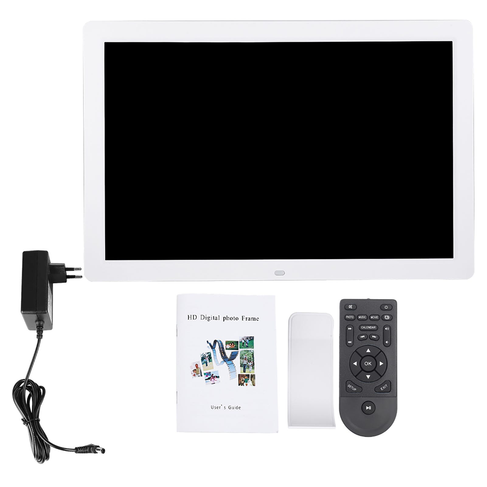 Cornice Digitale 17 Pollici - HD 1440x900, Lettore Foto/Video/Musica, Sveglia - Foto 4