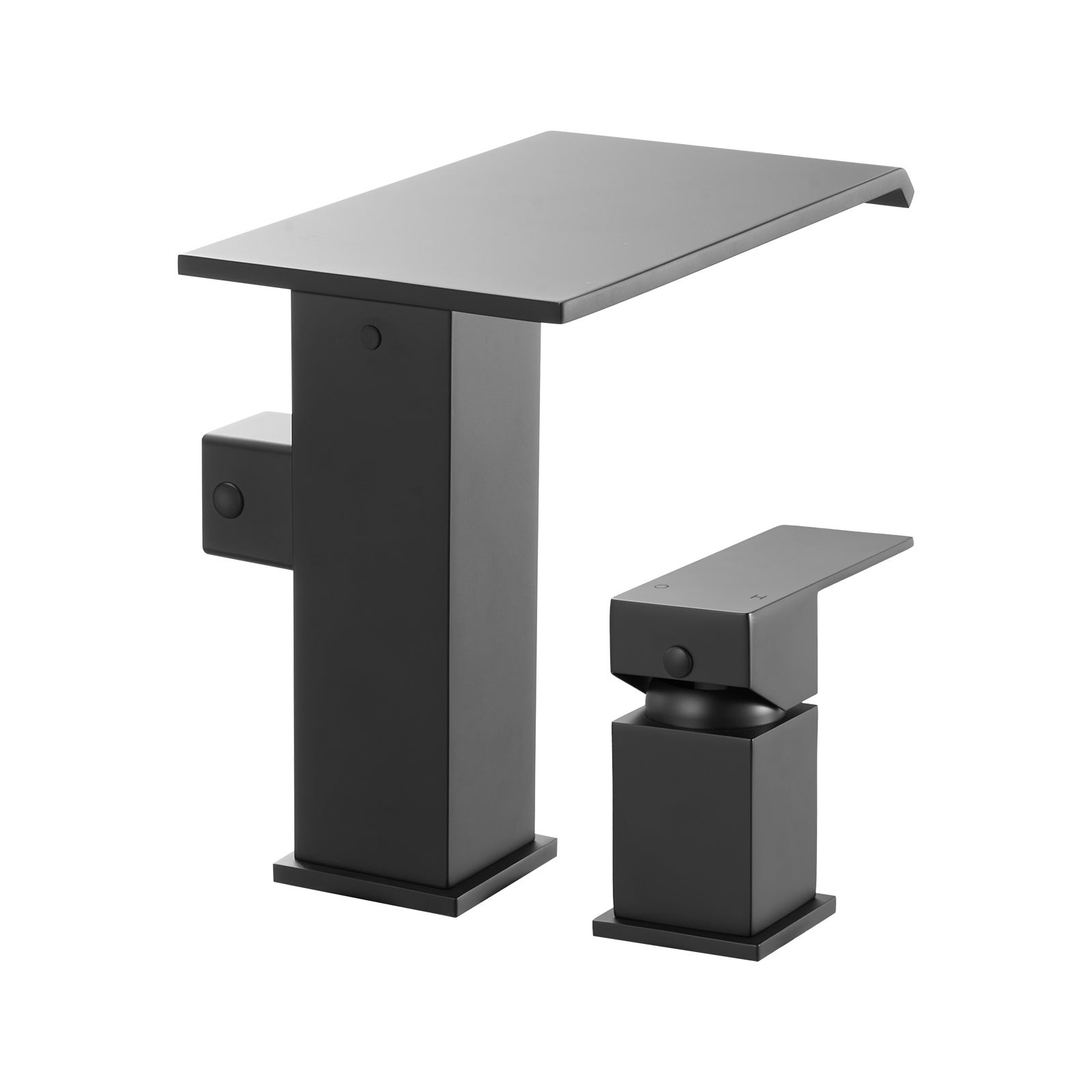 Mitigeur Baignoire Romaine VEVOR, 3 Trous, Cascade, avec Pommeau Douche et Une Poignée, Options de Double Débit d'Eau, pour Salle de Bains, Noir Mat - 9