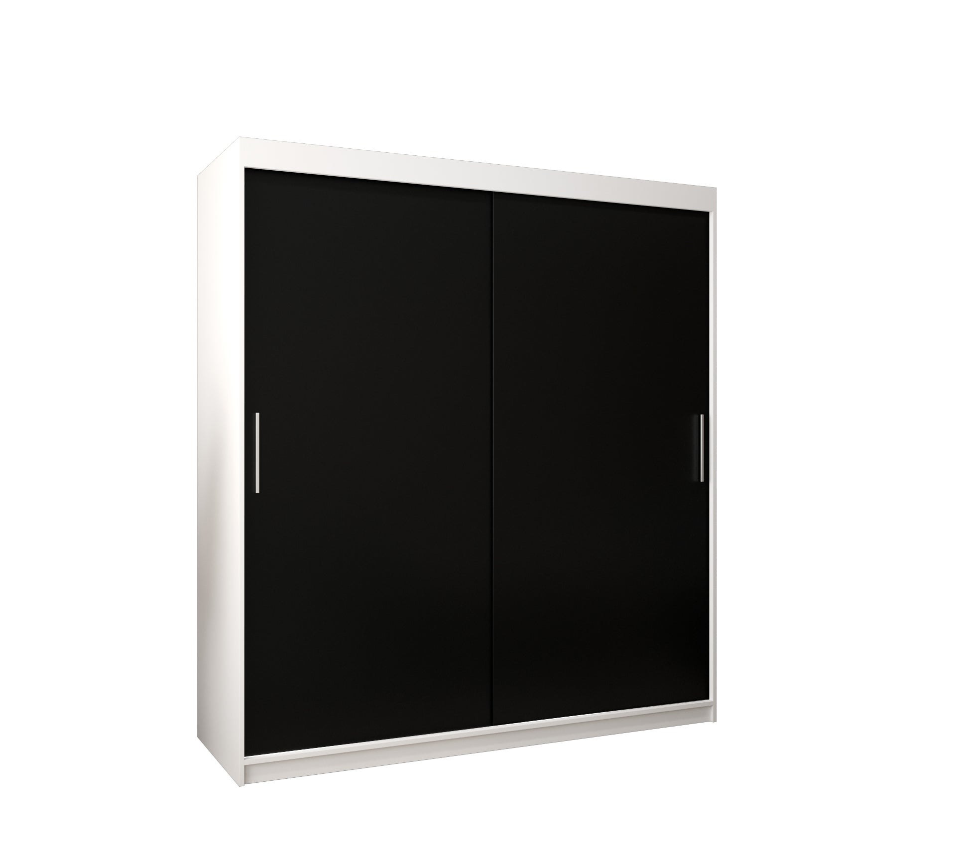 Szafa przesuwna garderoba TOKYO 180 x 62 x 200 cm Biały + Czarny - Abiks Meble