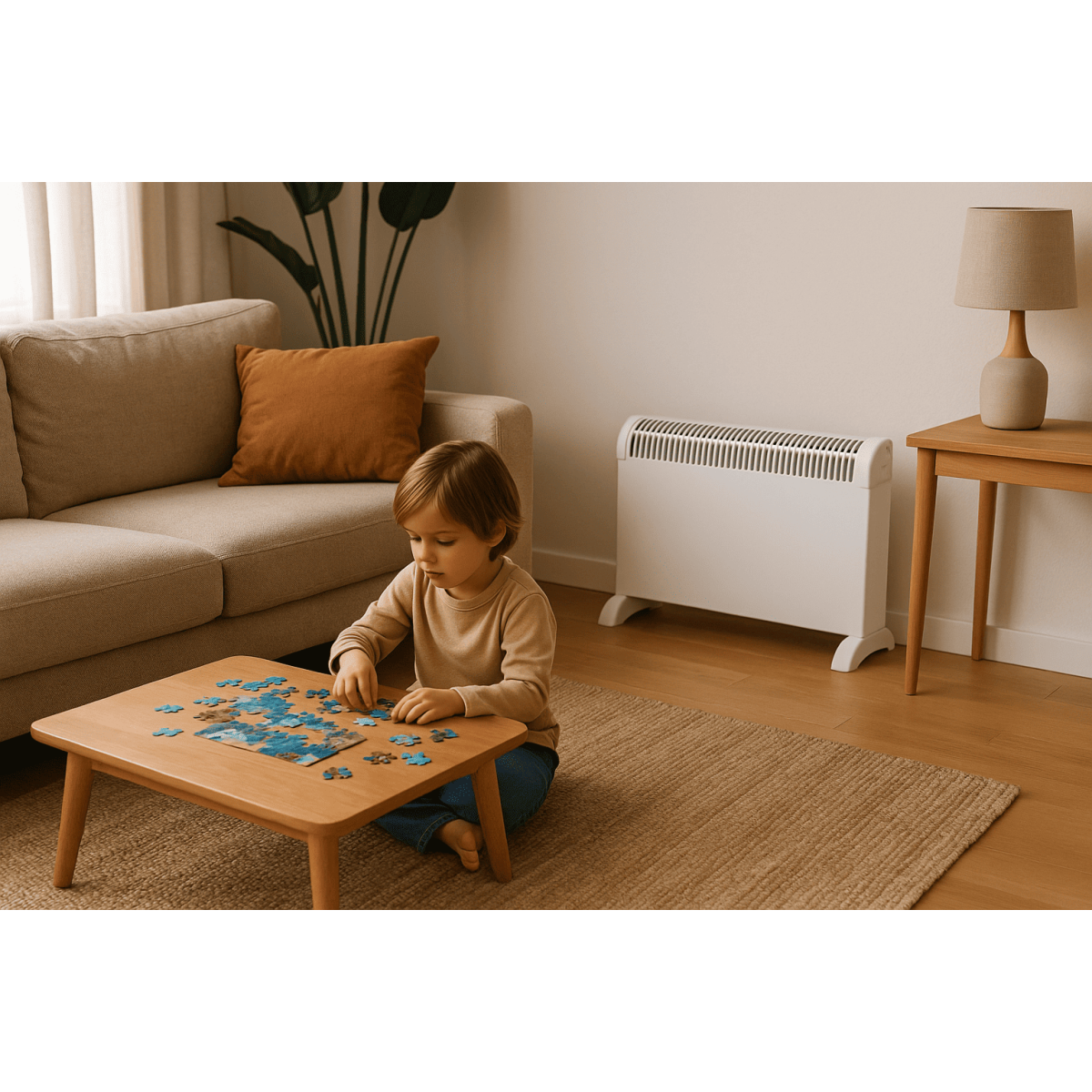 Radiateur Électrique Classic 2000W 3 puissances de chauffe - Chauffage d'appoint sur pieds Thermostat NIKLAS - 8