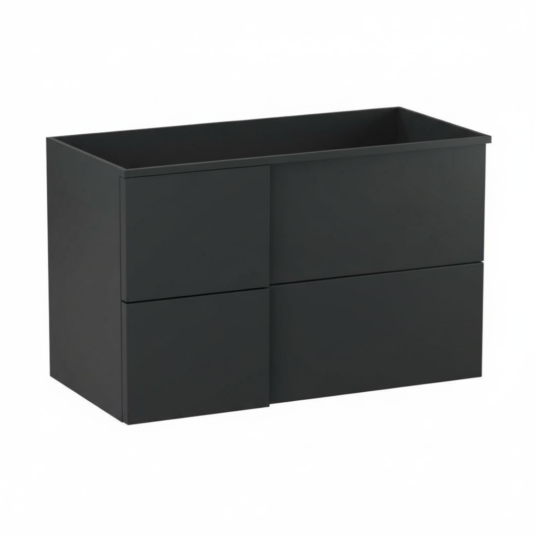 Szafka pod umywalkę wpuszczaną EDGE 90 cm antracyt półmat